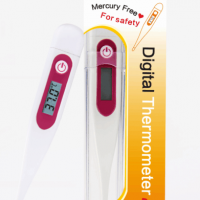 animal head flexible tip animal shaped forehead clinical digital thermometer with sensor and probe